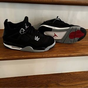 Air Jordon 4, Black Canvas Mens sneakers
ID: DH7138006, Like new, size 7